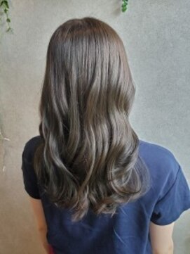 フゥカ 売市店(fuka) ダークオリーブ×ウェーブスタイル