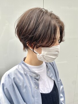 トータルビューティーサロン プリエ(prier) 前髪なしショート｜ステップボーンカット/フレンチカジュアル