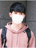 メンズ 柔らかな動きのあるツーブロックマッシュ