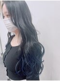 【グラデーションカラー】×【ブルーブラック】