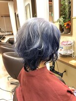 コアフィールフィス(COIFFURE fils)&nbsp;新規お得クーポンあり【見附今町】ネイビーグラデーションカラー