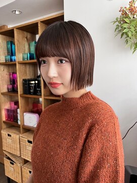 サンド 鹿児島中央(sand) 黒髪/グレーベージュ/レイヤーロング/前髪パーマ[鹿児島中央駅]