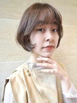 ビュートリアム265(BEAUTRIUM 265) ボブ/ミニボブ/銀座/ワンカールパーマ/前上がり/ベージュ