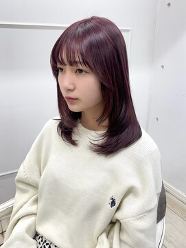 シーン(seen) 【くびれヘア×ワインレッド】