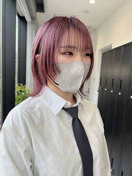 ゴウトゥデイシェアサロン 町田店(GO TODAY SHAiRE SALON) ピンク×ウルフ【町田/韓国ヘア】