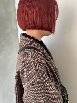 ガリカ 大名(Gallica) 【恒吉佐央理】深みのある暖色カラーにミニボブの垢抜けヘア