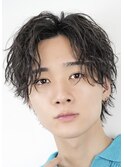 韓国ヘアニュアンスパーマツイストスパイラルパーマウルフ