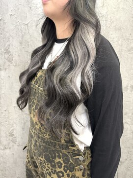 ルーツアイリー 心斎橋(ROOTS IRIE) 20代30代40代エクステ/ハイライトエクステ/シルバーグレージュ