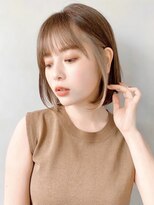 イメチェンうる艶髪サイドバングウェーブパーマくびれヘア