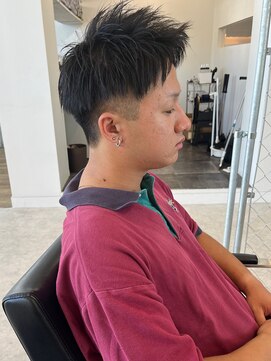 ビースト ナガウラ(BEEST) メンズ 短髪 アップバング サイドスタイル