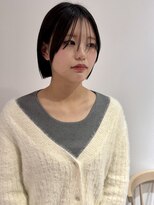 ヨーク(YOKE)&nbsp;【YOKE】ダークアッシュグレージュ暗めカラー顔まわりレイヤー