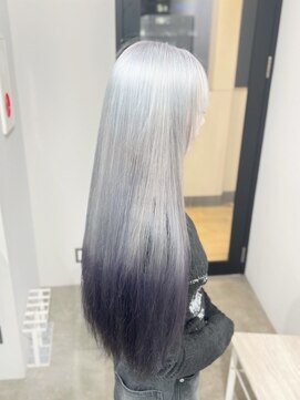 リグ 横浜(Lig.) ホワイトシルバーカラーホワイトブロンドブリーチダブルカラー