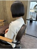 艶髪切りっぱなしボブ