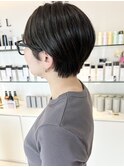 ショート ハイライトカラー アッシュ