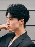 福岡天神メンズフェザーパーマフェザーショートスパイラルパーマ