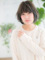 ネル 仙台(Nelu)&nbsp;仙台/髪質改善/オリーブベージュ×ワイドバング!クラシカルボブd