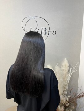 リブロ(LiBro) 髪質改善ストレートダークアッシュ暗めカラー大人ナチュラル