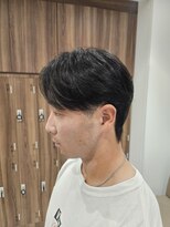 アッシュ 池上店(Ash) メンズフェザーパーマセンターパート刈り上げニュアンスパーマ