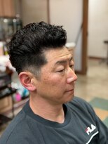 アポロカットステージ 相模大野店&nbsp;アップバング/ツーブロックパーマ<理容室>[メンズ/相模大野]