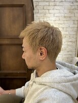 リリー 鷺沼店(RILLY) 〈キシタクヘアー〉ミルクティーベージュ×メンズカット