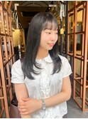 オリーブグレージュ/レイヤー/ロングレイヤー/20.30.40代