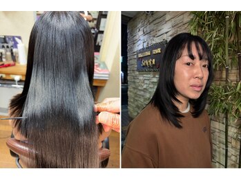 シンラヘアー(SINRAhair)の写真/話題の長門政和さんプロデュース[METEOストレート][メテオカラー][メテオアルカリ酸熱トリートメント]導入!