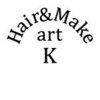 ヘアーアンドメイク アートカーレ(HAIR&MAKE art K)のお店ロゴ