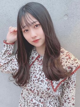 イース バイ アンブルリュクス 北千住(Ease by amble luxe) Aライン/マロンベージュ/ドレスヘア/かきあげ/ニュアンス