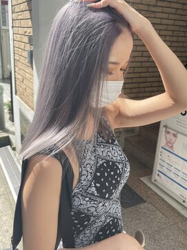 ラフ 難波店(LAFF) #黒髪#ボブルフ#ネビージュ#小顔#ワンレン