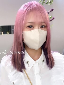 ベレーザ 渋谷(BELEZA) ba1629ダスティ―ピンクグラデーションカラーチェリーピンク