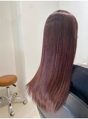 ヘアエステ×ピンクブラウン