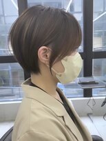 ジルブラン(JIL BLAN) ハイライトバレイヤージュダブルカラーショートカット30代40代