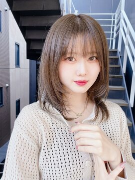 シオ ヘアー デザイン(Sio. hair design) ミディアム顔まわりレイヤー Instagram→@sio.tokiya