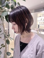 ステア ケース(stair case)&nbsp;韓国くびれミディアムボブレイヤーカット顔まわりカット