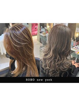 《ダメージレス》明るく透け感を再現する白髪染め★極細ハイライトで白髪ぼかし！立体感が出てお洒落度UP♪