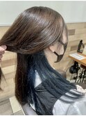 インナーカラーネイビー【志木/白髪ぼかし/ハイライト/インナー