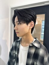 メンズサロンベル(Men's salon bhel) 韓国ニュアンスカルマダウンセンターパート