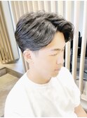 Haleビジネスニュアンスパーマセンターパートフェザーパーマ原宿