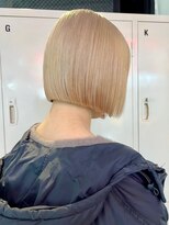 テーマ 下北沢(Thema) ボブ白髪染め白髪ぼかしブリーチなしダブルカラー下北沢