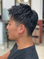 ヘアークリアー 春日部&nbsp;メンズ さわやかアップバングショートスタイル ツーブロック