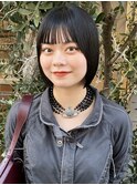 花田ボブくすみブルーダークアッシュ暗めカラーグレージュ下北沢