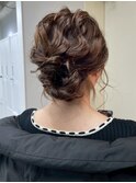 ヘアアレンジ　お団子　お呼ばれ　結婚式　同窓会　20代30代