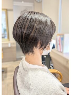 ヘアーズファイン(hair's fine) 小顔◎くびれショート×白髪染め×アッシュ系