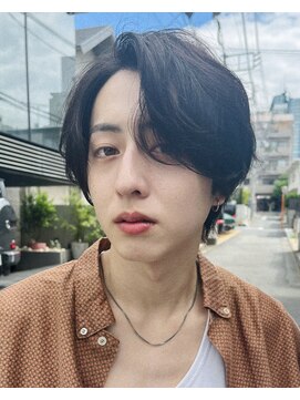 バイフィフス 原宿/表参道(by fifth) 原宿カルマパーマメンズパーマセンターパート七三分けウルフ30代