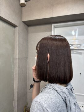 ファビ 渋谷(Fab) くびれヘア/暗めカラー/アプリコットオレンジ/縮毛矯正