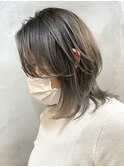 武蔵小杉白髪染めレイヤーボブベージュアッシュグレージュカラー