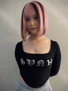 ブリーチハイライト髪質改善ダブルカラーレイヤーカット