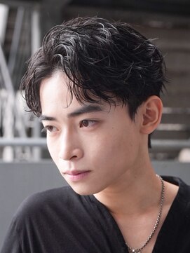 フィフス 渋谷(fifth) 渋谷ニュアンスパーマフェザーパーマ毛流れセンターパートメンズ