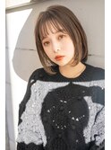 大人ガーリー#ダークアッシュミディアムレイヤーカット