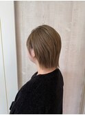 レイヤーショート×ヘーゼルベージュ